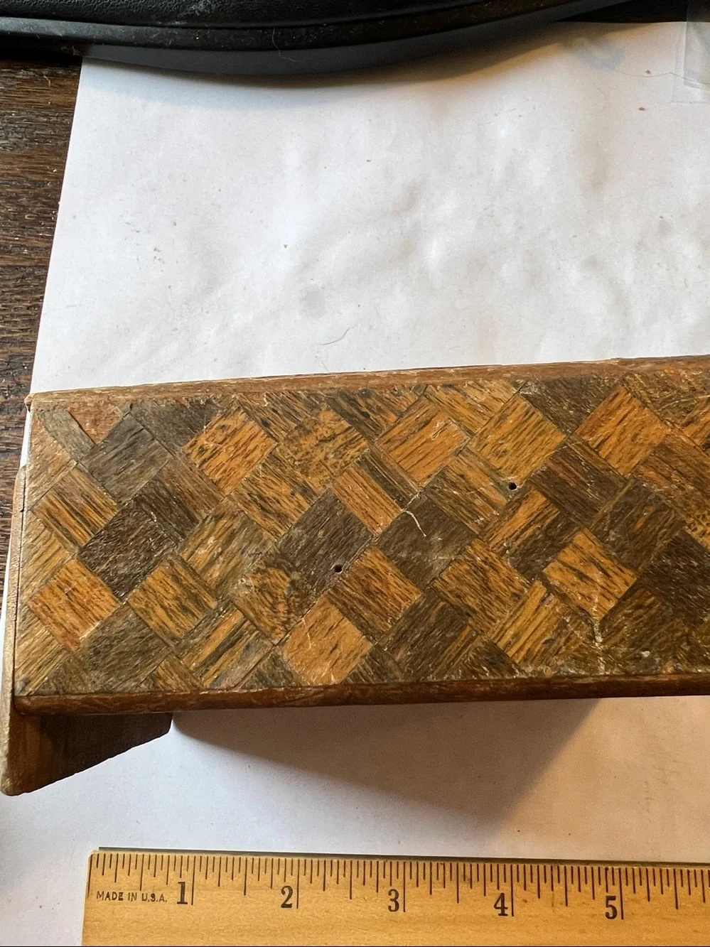 Vintage Japanese puzzle box Himitsu Bako wooden parcay